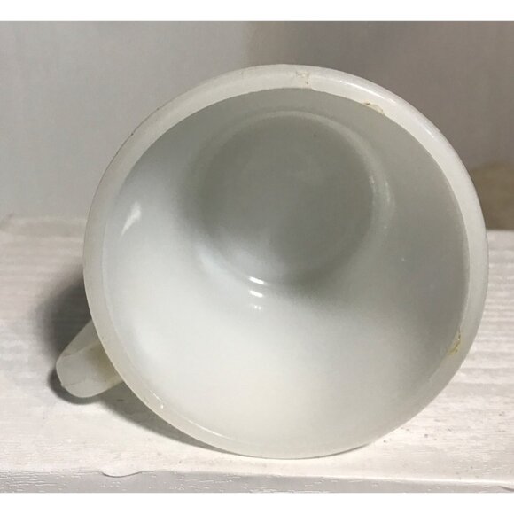 Vintage Anchor Hocking Fire-King White Milk Glass D-Handled Mug Coffee Cup 8 Oz - Picture 3 of 7